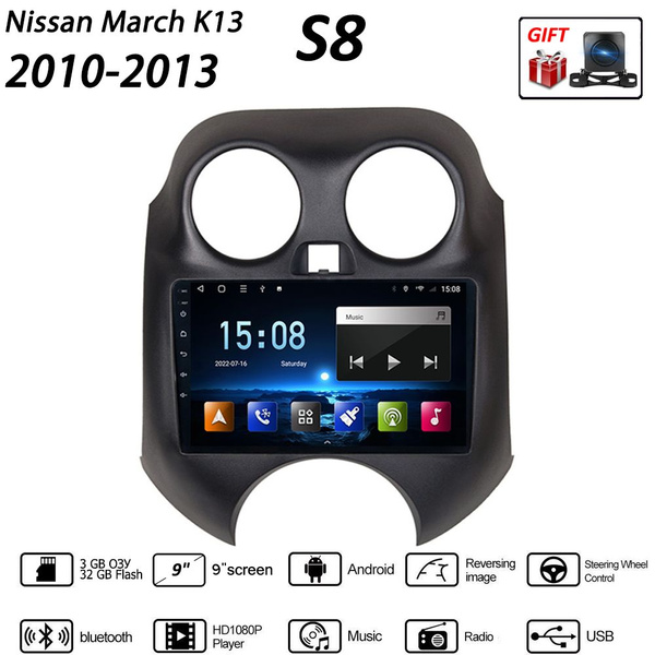 Штатная магнитола 2 дин Андроид Форд ниссан марч/Nissan March K13 2010 ...