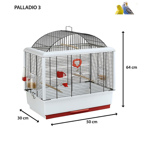 Клетка PALLADIO 3 для попугаев, канареек и маленьких экзотических птиц ...