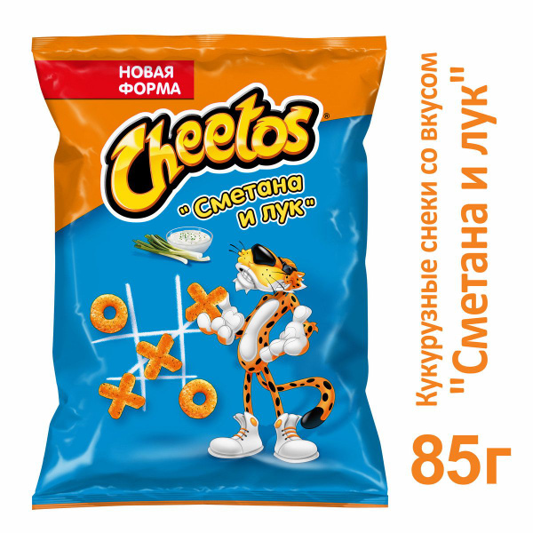 Кукурузные снеки Cheetos Сметана-Лук 85г - купить с доставкой по ...