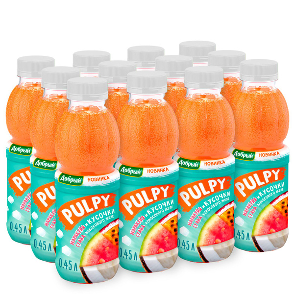 Напиток сокосодержащий Pulpy Маракуйя, Гуава, кокосовое желе (Палпи) 0 ...