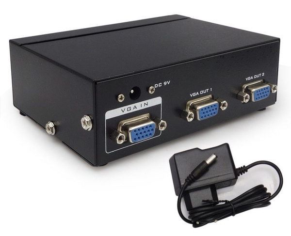 VGA сплиттер-делитель 1-2 Splitter 350 Hz - купить с доставкой по ...