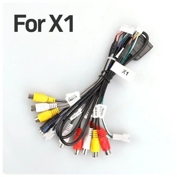 Провода TEYES X1, проводка RCA выходы под сабвуфер и сим-карту ...