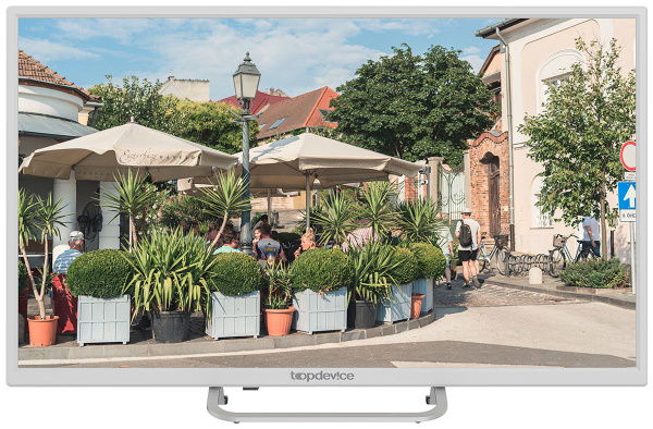 Купить телевизор Topdevice 32 LE-32T3 белый 32" - купить с доставкой по ...