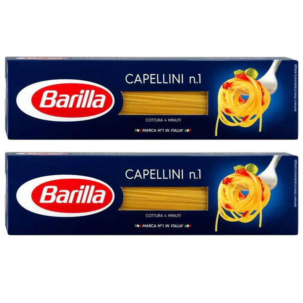 Макароны Barilla Capellini n.1 высший сорт 450 г - 2 шт - купить с ...