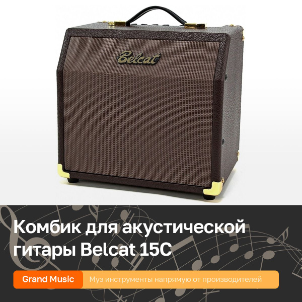 Комбоусилитель для акустической гитары 15Вт Belcat Acoustic 15C купить ...
