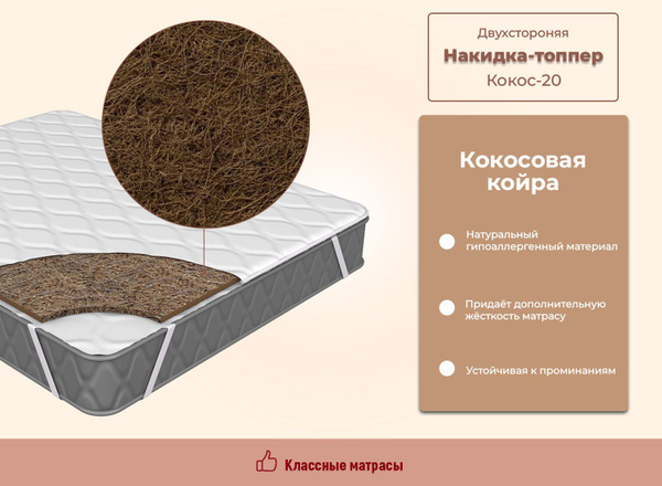 Топпер-наматрасник Класс-Мебель 334282972_190, 80 - купить по выгодной ...