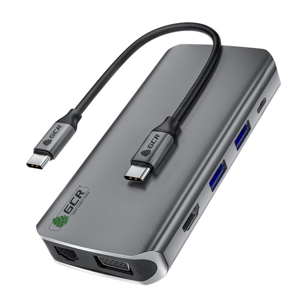 Адаптер-переходник Greenconnect GCR-VHUSDA45 Hub 10 в 1 Type C в HDMI ...