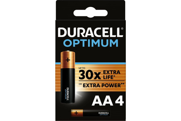 Батарейки Duracell LR06-4BL Optimum АА алкалиновые 1,5v 4 шт. - купить ...