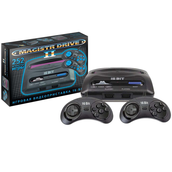 Игровая консоль Magistr Drive 2 Little 16Bit (252 игры, проводные ...