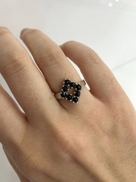 ROYAL GARNETS Кольцо Серебро родированное 925 пробы купить на OZON по ...
