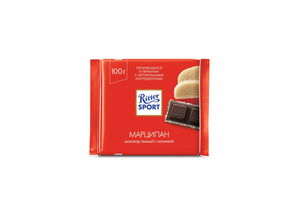 Ritter Sport Шоколад Темный с Марципаном, 100 гр купить на OZON по ...