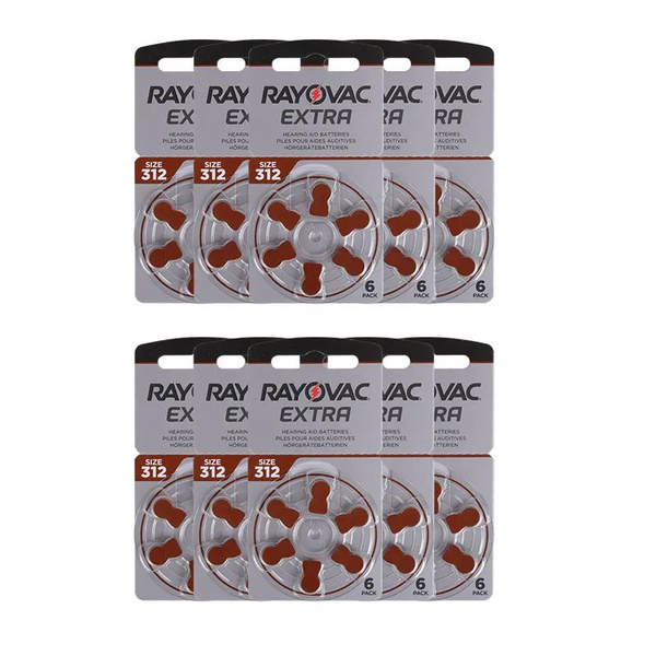 Rayovac Батарейка, Воздушно-цинковый тип, 1,4 В, 60 шт - купить с ...