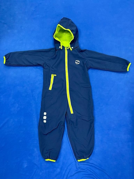 Комбинезон Smail (Softshell) детский р.92 сине-зеленый, Мальчики ...