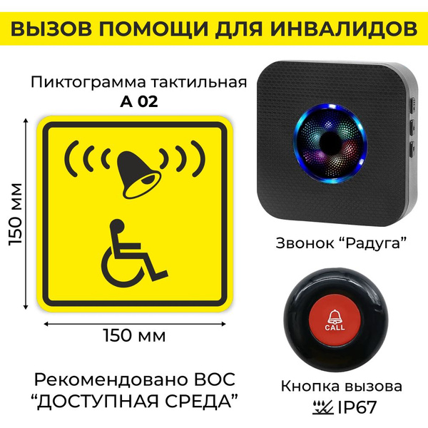 Тактильная табличка со шрифтом брайля, кнопка вызова персонала инвалид ...
