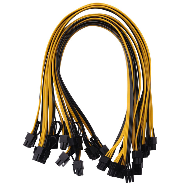 10 шт. 6-контактный PCI-E на 8-контактный (6+2) (штекер-штекер) кабель ...