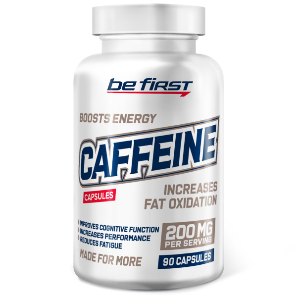 Энергетик спортивный кофеин безводный 200 мг Be First Caffeine 90 ...