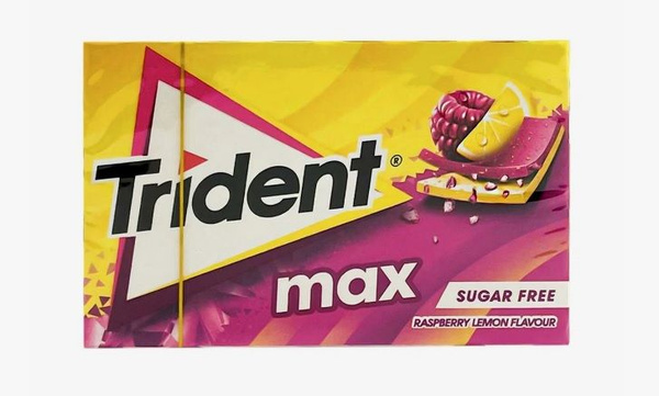 Жевательная резинка Trident Max малина лимон , 23г БЕЗ САХАРА - купить ...