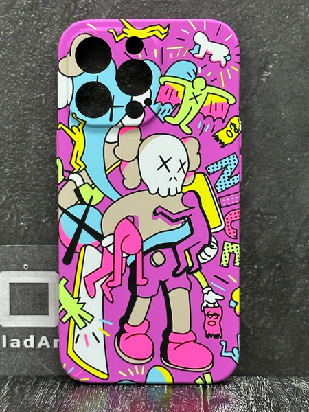 Светящийся чехол-накладка для IPHONE 13 pro, 13 про LUXO/KAWS/ с ...