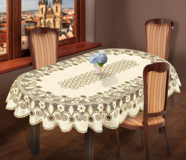 СКАТЕРТЬ ОВАЛЬНАЯ 100*150 СМ HAFT - купить в интернет-магазине OZON с ...