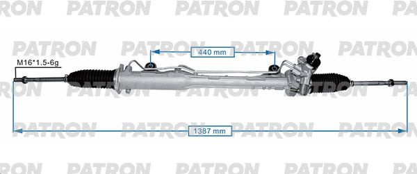 Рейка рулевая с сервотроником PORSCHE CAYENNE VW TOUAREG 02-10 - PATRON ...
