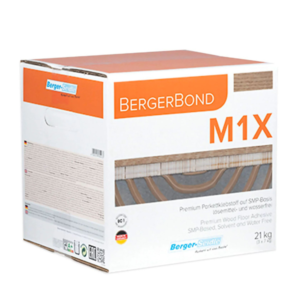 Клей для паркета силановый на основе МС-полимера BERGER Bond M1X, 21 кг ...