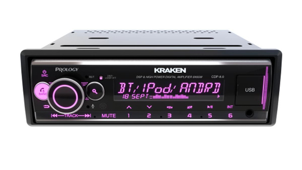 PROLOGY CDP-8.0 KRAKEN 8 канальная автомагнитола (FM / USB / Bluetooth ...