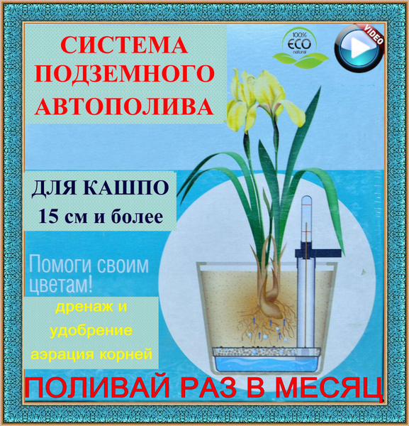 Капельный автополив комнатных цветов и растений olGGol-15 см - купить с ...