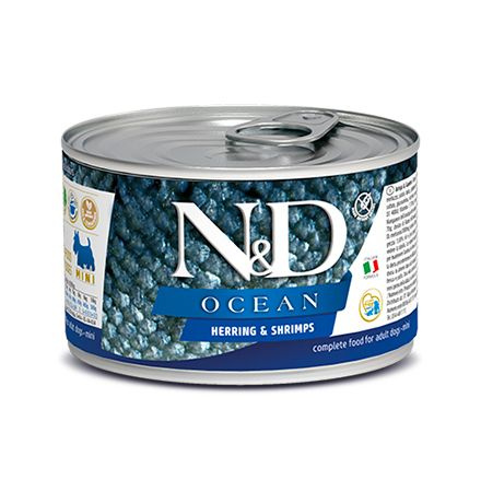 Farmina N&D Ocean Herring & Shrimp / Консервы Фармина для собак Сельдь ...