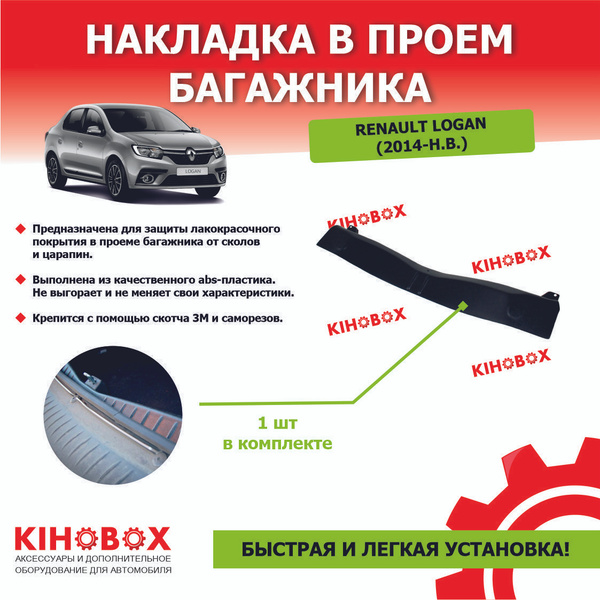 Накладка в проем багажника Рено Логан 2 (2014-н.в.) купить по низкой ...