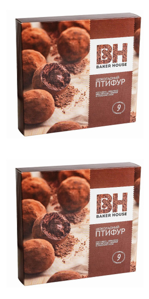 Baker House Пирожные Птифур С трюфельным кремом, 225 г, 2 уп - купить с ...