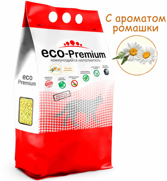 Наполнитель Древесный ECO-Premium Комкующийся Ромашка 20000г. - купить ...