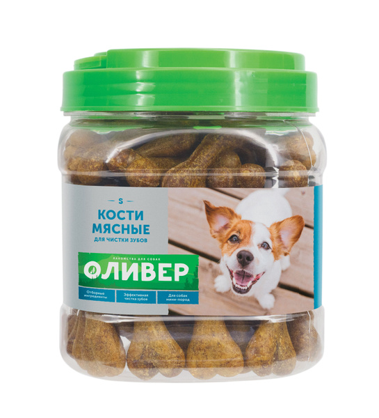ОЛИВЕР лакомства для собак мини пород кости мясные для чистки зубов S ...