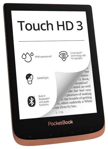 Электронная книга Pocketbook 632 Touch HD 3 spicy copper, Монохромный ...
