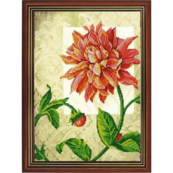 Схема для вышивки бисером Георгина 29x39 см - купить с доставкой по ...
