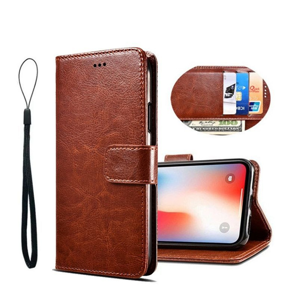 Чехол-книжка для Samsung M31 / Самсунг М31 кожаный коричневый с ...