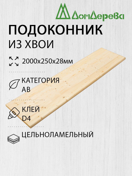 Купить Подоконник Деревянный 2000х400х28 На Озоне