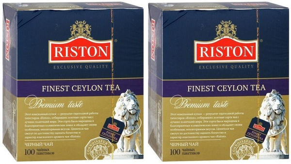 Riston Чай черный Finest, 100 пакетиков по 1,5 г, 2 уп купить на OZON ...