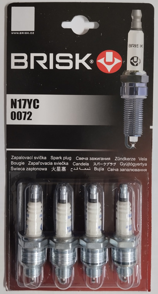 Комплект свечей зажигания BRISK N17YC/0072 - купить по выгодным ценам в ...