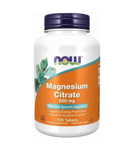 NOW Магния цитрат, Нау Magnesium Citrate 200 мг, Для сердца и сосудов ...