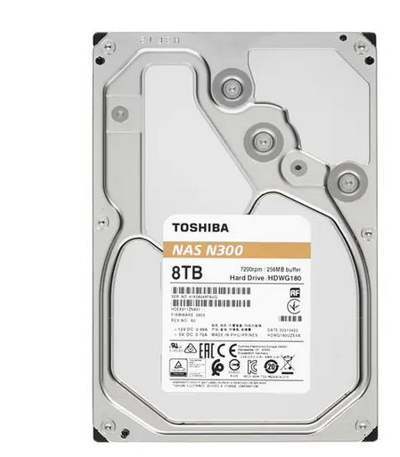 8 ТБ Внутренний жесткий диск Toshiba N300 (HDWG180UZSVA) (HDWG180UZSVA ...
