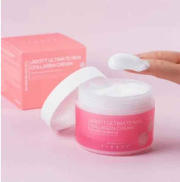 Корейский крем для лица с коллагеном JIGOTT ULTIMATE REAL COLLAGEN ...