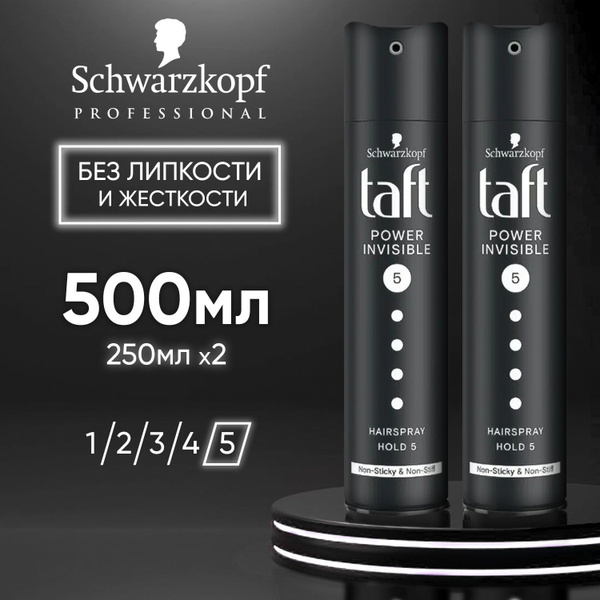 Schwarzkopf Лак для волос Taft Невидимая Фиксация Power 5 ...