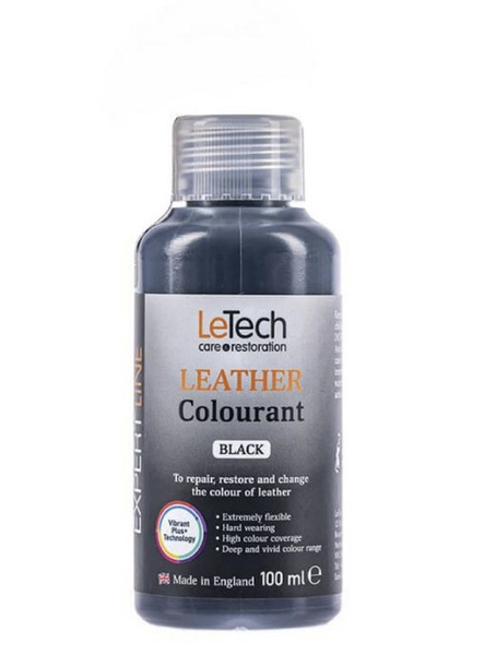 Краска для кожи, (Leather Colourant),BLACK, LeTech,100 мл купить на ...
