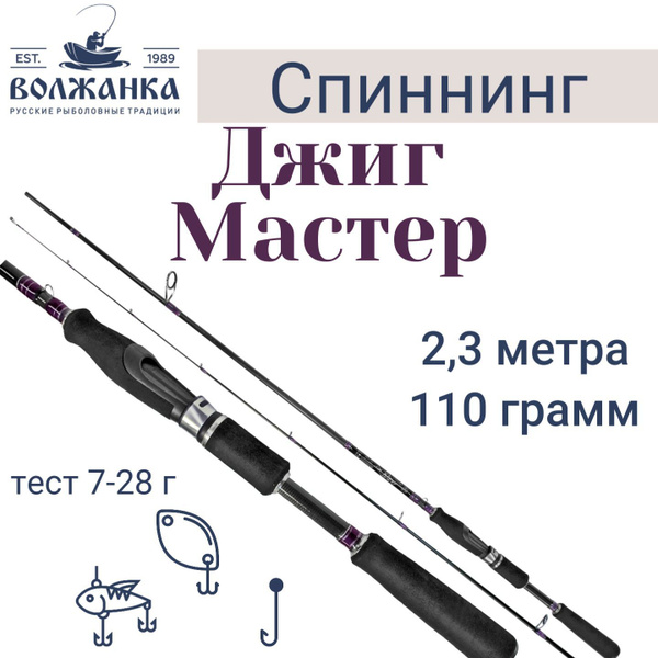 Спиннинг Волжанка Джиг-Мастер_фиолетовый, от 7 гр купить c доставкой на ...