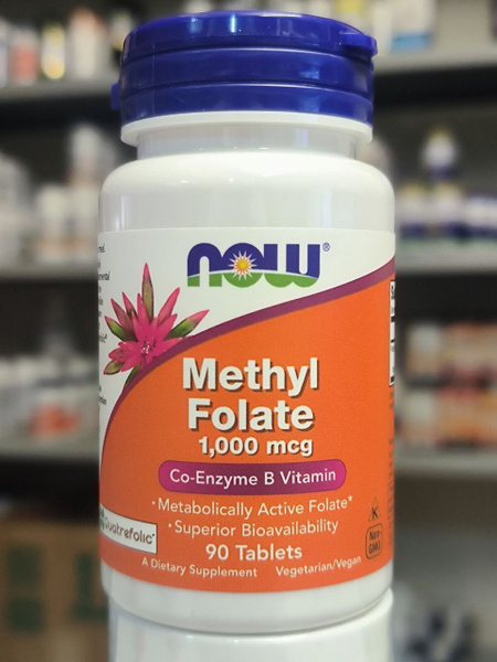 NOW Foods, Methyl Folate, метилфолат, 1000 мкг, 90 таблеток - купить с ...