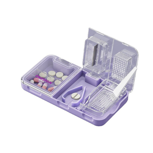 Дробилка для таблеток, карманный аптечный ящик с хранилищем, простой в .