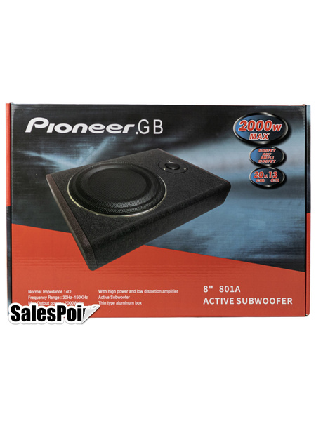 Автомобильные сабвуферы со встроенным усилителем Pioneer.GB 8 дюйм ...