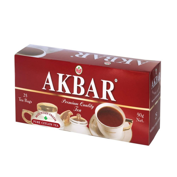 Чай Akbar Mountain Fresh черный пакетированный (2г x 25шт), 50г (6шт ...