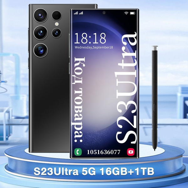 Смартфон S23Ultra полным экраном 7.3 дюйма 5G smartphone телефоны ...