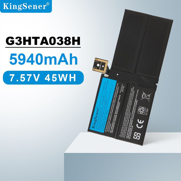 ASUNCELL WR G3HTA024H Notebookaccu voor Microsoft Surface Book 1st (model 1703,1704,1705), zilver